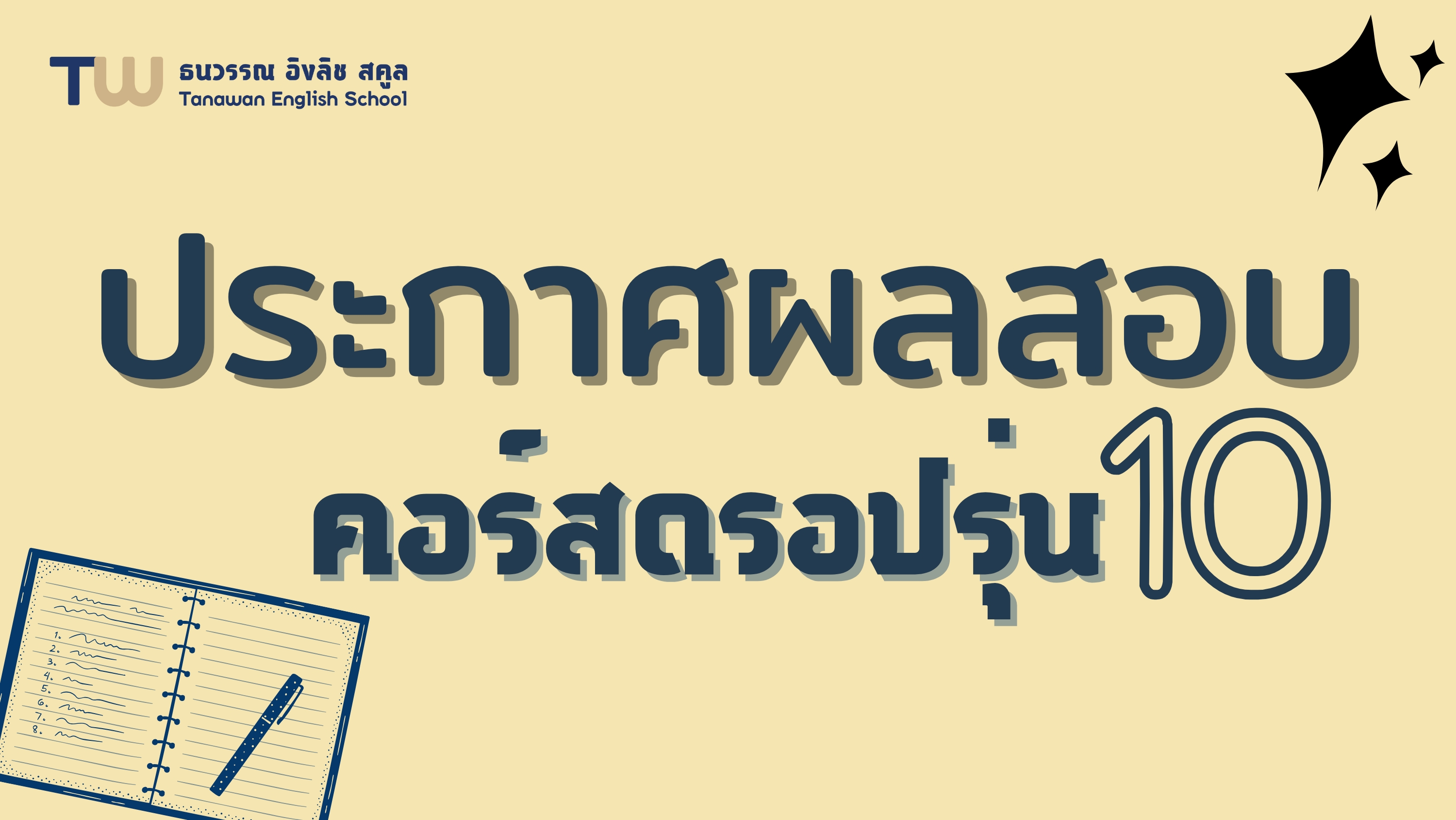 ประกาศผลสอบดรอปรุ่น10